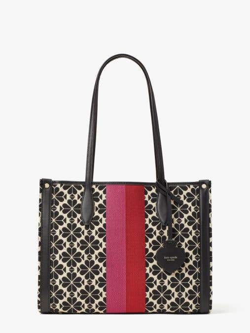 Kate Spade Market Spade Flower Jacquard Stripe Medium Tote Bag 1